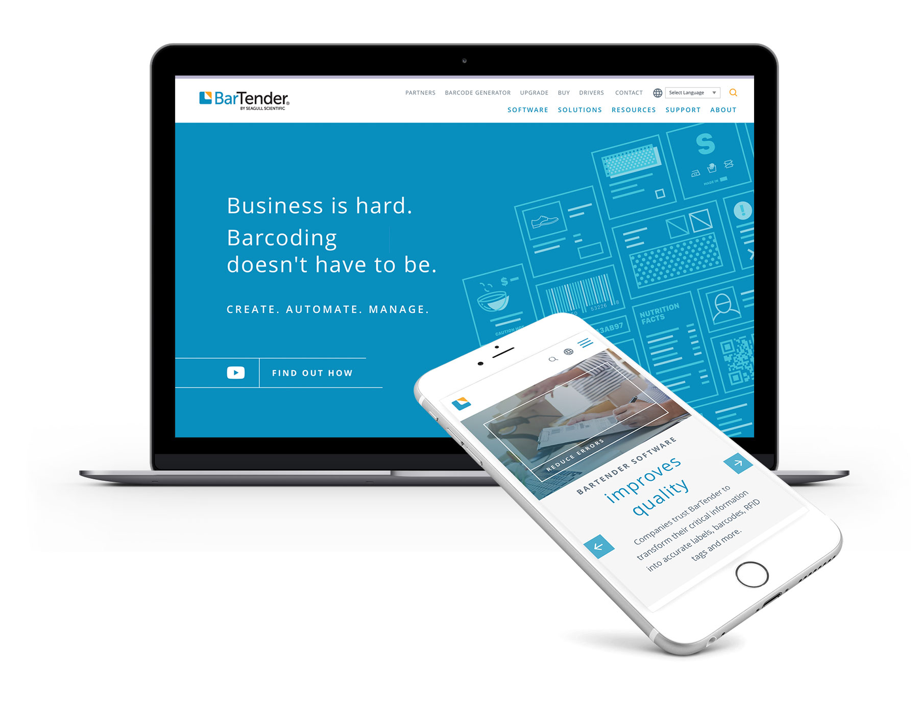 Bonsai Bartender Laptop Phone